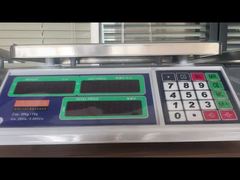 Conexão Impressora PC Balança de Peso para Mercearia Retroiluminada LED Verde Dupla Bandeja